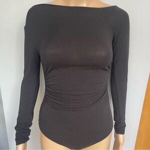 Elegant Black Long Sleeve Women's Top